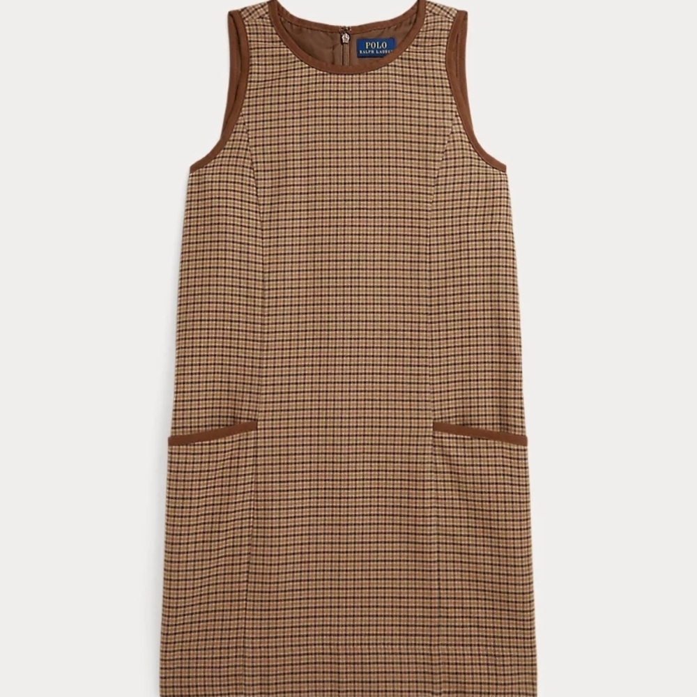 Polo by Ralph Lauren Houndstooth Twill Flannel Dress